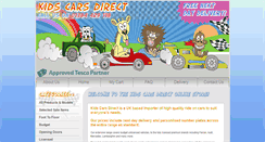 Desktop Screenshot of kidscarsdirect.com