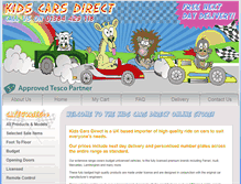 Tablet Screenshot of kidscarsdirect.com